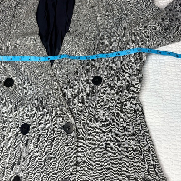 Vintage Giorgio Armani Classic Gray zig zag Blazer size 42 - Picture 9 of 15